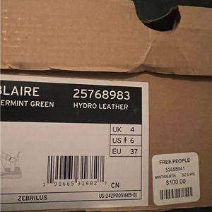 Dr. Martens Women’s Blaire Sandal Peppermint Green Hydro Leather Sz-6 US/37 EU